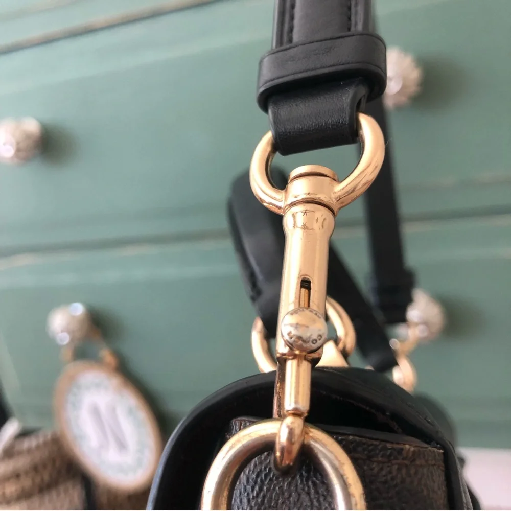 COACH MARLI BROWN MONOGRAMMED CROSSBODY -READ -AS IS